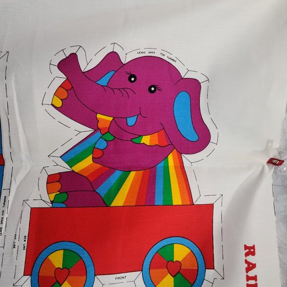 Rainbow Quilties Ranibow Railroad Craft Panel x2 Cut&Sew - Picture 3 of 12